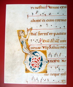 Antifonario (sc.bresciana XII sec.), da Paola Bonfadini, Antichi colori,ed. Museo Diocesano. 